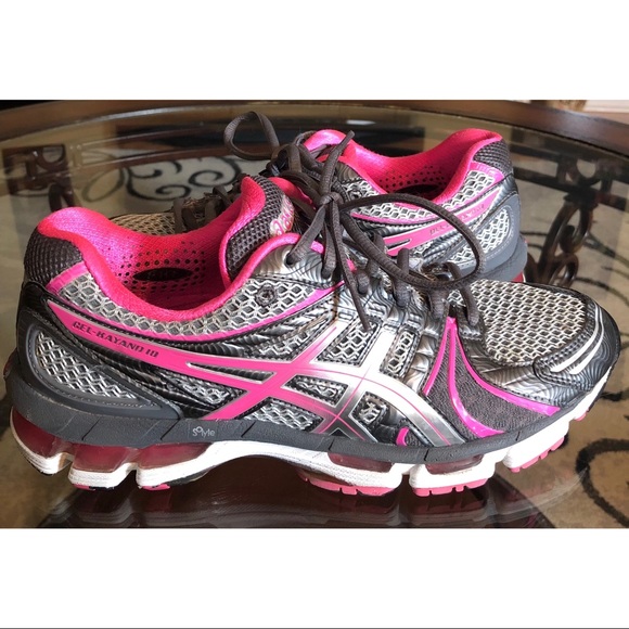 asics gel kayano 18 kids pink